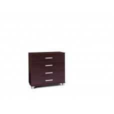 Kumode ar 4 atvilknēm MAXIMUS M35, kastanis wenge